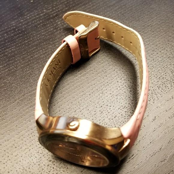 Invicta Angel Quartz Pink Leather Strap Heart - Picture 3 of 8